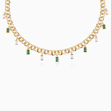 Load image into Gallery viewer, Emerald Droplet Choker
