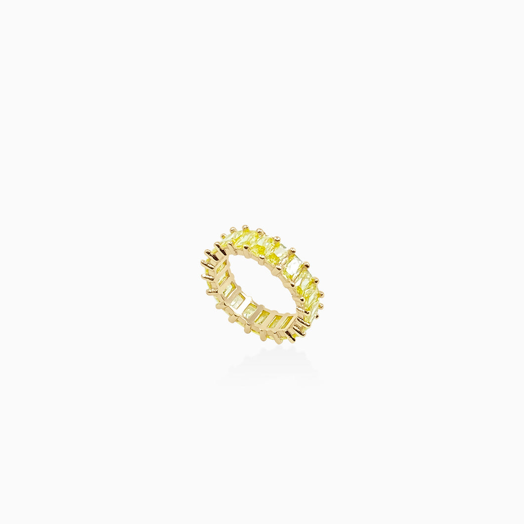 Yellow Baguette Ring